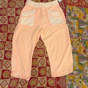 NWT Free People Timko Pastel Peach Track Pants